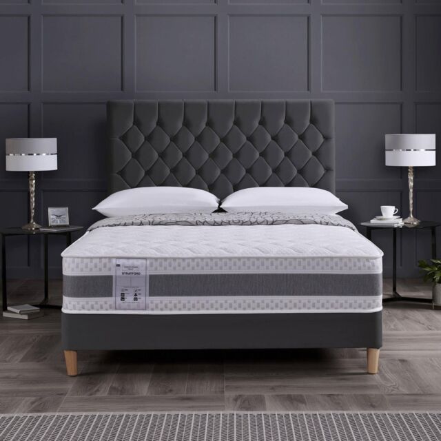 Rest Relax Stratford Memory Coil Quilted Mattress in White - Size: Small Double - image 1