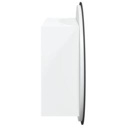 Berkfield Home Beautiful Bathroom Cabinet with Round Mirror&LED White 47x47x17.5 cm - thumbnail 7