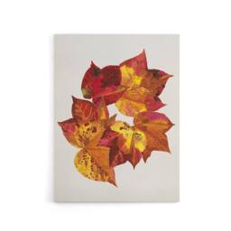 "Artery8 Autumn Leaves Leaf Patterns Reijer Stolk Canvas Wall Art Print in White - Size: W12"" x H16""" - thumbnail 1