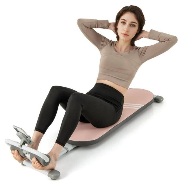 NESTLUNE Multifunctional Sit Up Bench Adjustable Workout Bench in Pink - Size: 0-12 m - image 1