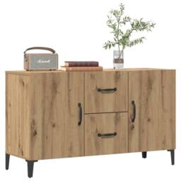 Berkfield Home Sideboard Artisan Oak 100x36x60 cm Engineered Wood in Brown - Size: 100 x 36 x 60 cm - thumbnail 1