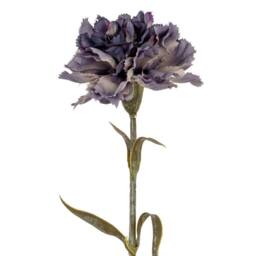 Lemon Pavilion Furniture and Decor Carnation Stem Artificial Flower - Plastic - L11 x W10 x H56 cm Purple - thumbnail 2