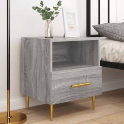 Berkfield Home Bedside Cabinets 2 pcs Grey Sonoma 40x35x47.5 cm Engineered Wood - thumbnail 3