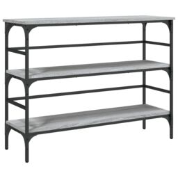 Berkfield Home Console Table Grey Sonoma 100x32x75 cm Engineered Wood - Size: 100 x 32 x 75 cm - thumbnail 2