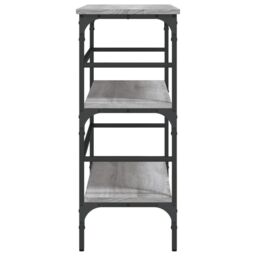 Berkfield Home Console Table Grey Sonoma 100x32x75 cm Engineered Wood - Size: 100 x 32 x 75 cm - thumbnail 6
