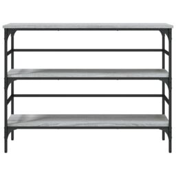 Berkfield Home Console Table Grey Sonoma 100x32x75 cm Engineered Wood - Size: 100 x 32 x 75 cm - thumbnail 5