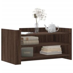 Berkfield Home Coffee Table Brown Oak 100x50x50 cm Engineered Wood - Size: 100 x 50 x 50 cm - thumbnail 3
