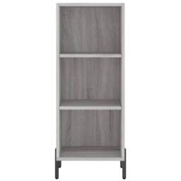 Berkfield Home Sideboard Grey Sonoma 34.5x32.5x90 cm Engineered Wood - thumbnail 4
