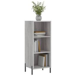 Berkfield Home Sideboard Grey Sonoma 34.5x32.5x90 cm Engineered Wood - thumbnail 3
