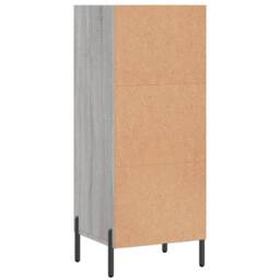 Berkfield Home Sideboard Grey Sonoma 34.5x32.5x90 cm Engineered Wood - thumbnail 6