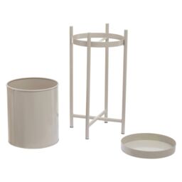 Orsina Two Tier Plant Stand, Versatile Display Garden Flower Stand, Lightweight Garden Plant Pot Stand in Natural - thumbnail 3