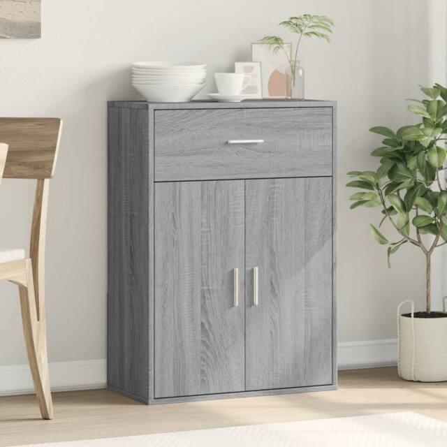 Berkfield Home Sideboard Grey Sonoma 60x30x84 cm Engineered Wood - Size: 60 x 30 x 84 cm - image 1