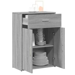 Berkfield Home Sideboard Grey Sonoma 60x30x84 cm Engineered Wood - Size: 60 x 30 x 84 cm - thumbnail 4