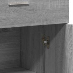 Berkfield Home Sideboard Grey Sonoma 60x30x84 cm Engineered Wood - Size: 60 x 30 x 84 cm - thumbnail 8