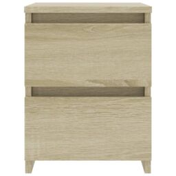 Berkfield Home Bedside Cabinets 2 pcs Sonoma Oak 30x30x40 cm Engineered Wood in Brown - Size: 30 x 30 x 40 cm - thumbnail 5