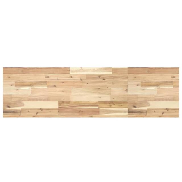 Berkfield Home Table Top 160x40x4 cm Rectangular Solid Wood Acacia in Brown - Size: 160 x 40 x 4 cm - image 1