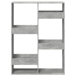 Berkfield Home Bookcase Concrete Grey 100x33x135 cm Engineered Wood - Size: 100 x 33 x 135 cm - thumbnail 4