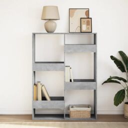 Berkfield Home Bookcase Concrete Grey 100x33x135 cm Engineered Wood - Size: 100 x 33 x 135 cm - thumbnail 3