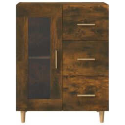 Berkfield Home Sideboard Smoked Oak 69, 5x34x90 cm Engineered Wood in Brown - Size: 5 x 34 x 90 cm - thumbnail 6