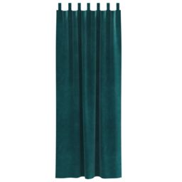 Berkfield Home Blackout Curtains with Hanging Loops 2 pcs Dark Green Velvet - thumbnail 4