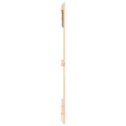 Berkfield Home Wall Headboard 140x3x110 cm Solid Wood Pine in Light Tan - Size: 140 x 3 x 110 cm - thumbnail 5