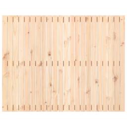 Berkfield Home Wall Headboard 140x3x110 cm Solid Wood Pine in Light Tan - Size: 140 x 3 x 110 cm - thumbnail 4