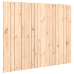 Berkfield Home Wall Headboard 140x3x110 cm Solid Wood Pine in Light Tan - Size: 140 x 3 x 110 cm - thumbnail 3