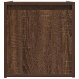 Berkfield Home Wall-Mounted Bedside Cabinet Brown Oak 38x34x40 cm - Size: 38 x 34 x 40 cm - thumbnail 6