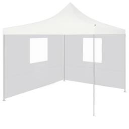 Berkfield Home Professional Folding Party Tent with 2 Sidewalls 2x2 m Steel White - thumbnail 1