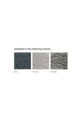 KDMD Pewter Square Slate Effect Planter 39cm in Grey - thumbnail 7