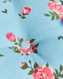 Dibor Set of 4 Floral Blue Summer Outdoor Garden Chair Seat Pad Box Cushions W45 x L45cm - Size: 45 cm x 45 cm - thumbnail 3