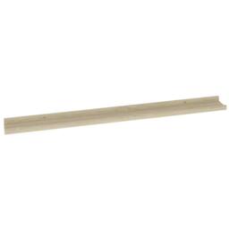 Berkfield Home Wall Shelves 2 pcs Sonoma Oak 100x9x3 cm in Light Tan - Size: 100 x 9 x 3 cm - thumbnail 5