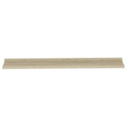 Berkfield Home Wall Shelves 2 pcs Sonoma Oak 100x9x3 cm in Light Tan - Size: 100 x 9 x 3 cm - thumbnail 6
