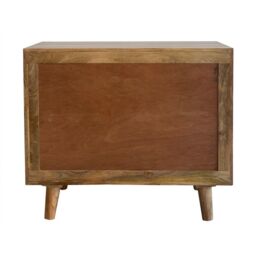 Jaipur Furniture Ltd Geometric Small Sideboard - Mango Wood - L45 x W93 x H77 cm - Mango Light Finish in Brown - thumbnail 6