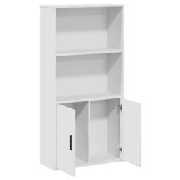 Berkfield Home Durable Bookcase White 60x24x120 cm Engineered Wood - Size: 60 x 24 x 120 cm - thumbnail 7