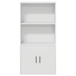 Berkfield Home Durable Bookcase White 60x24x120 cm Engineered Wood - Size: 60 x 24 x 120 cm - thumbnail 4