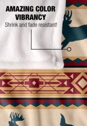 JQ Licensing Southwest Lodge Deer Silky Touch Super Soft Throw Blanket 152 X 127 cm in White - thumbnail 4