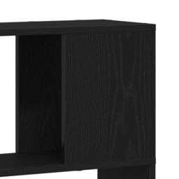 Berkfield Home Book Shelf Black Oak 80x24x186 cm Engineered Wood - Size: 80 x 24 x 186 cm - thumbnail 8
