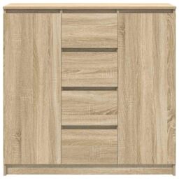 Berkfield Home Sideboard with Drawers Sonoma Oak 100.5x35x98.5 cm Engineered Wood in Brown - thumbnail 6