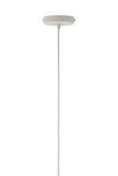 Orsina Medium White Dome Pendant Light, Geometric White Steel Ceiling Light With Clean Finish, Hanging Pendant Lamp - thumbnail 2