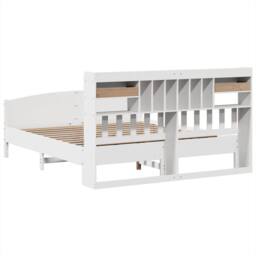 Berkfield Home Bed Frame w/Drawers Frame Concrete Grey 75x190 cm Small Single in White - Size: Super King - thumbnail 6