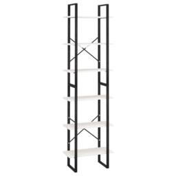 Berkfield Home Storage Shelf White 60x30x210 cm Solid Wood Pine - Size: 60 x 30 x 210 cm