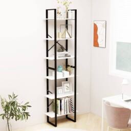 Berkfield Home Storage Shelf White 60x30x210 cm Solid Wood Pine - Size: 60 x 30 x 210 cm - thumbnail 2