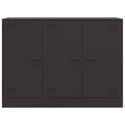 Berkfield Home Sideboard Black 99x39x73 cm Steel - Size: 99 x 39 x 73 cm - thumbnail 6