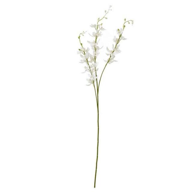 Lemon Pavilion Furniture and Decor Cymbidium Spray (Single Stem Flower) - L10 x W24 x H95 cm - White