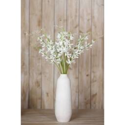 Lemon Pavilion Furniture and Decor Cymbidium Spray (Single Stem Flower) - L10 x W24 x H95 cm - White - thumbnail 4