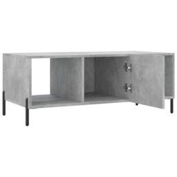 Berkfield Home Decorative Coffee Table Concrete Grey 102x50x40 cm Engineered Wood - Size: 102 x 50 x 40 cm - thumbnail 5