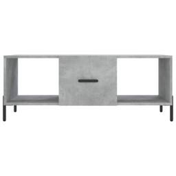 Berkfield Home Decorative Coffee Table Concrete Grey 102x50x40 cm Engineered Wood - Size: 102 x 50 x 40 cm - thumbnail 6