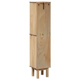 Berkfield Home Bathroom Cabinet OTTA 35x30x159 cm Solid Wood Pine in Brown - Size: 35 x 30 x 159 cm - thumbnail 6