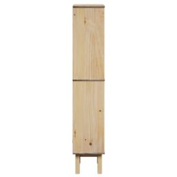 Berkfield Home Bathroom Cabinet OTTA 35x30x159 cm Solid Wood Pine in Brown - Size: 35 x 30 x 159 cm - thumbnail 5